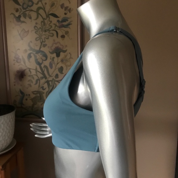 Gumshark Women’s Medium Teal Blue Zip Front Sports Bra - Picture 5 of 12